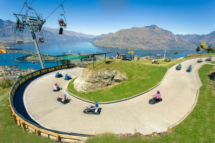 luge d ete - queenstown - famille- nouvelle zelande