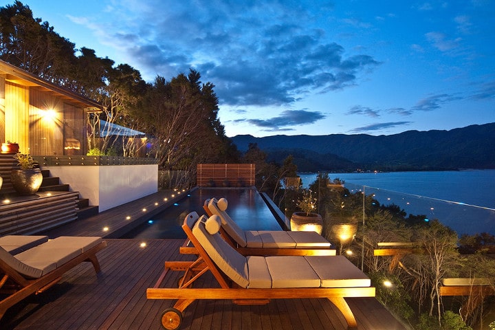 Split Apple retreat - piscine - hébergements d'exceptions en Nouvelle-Zélande
